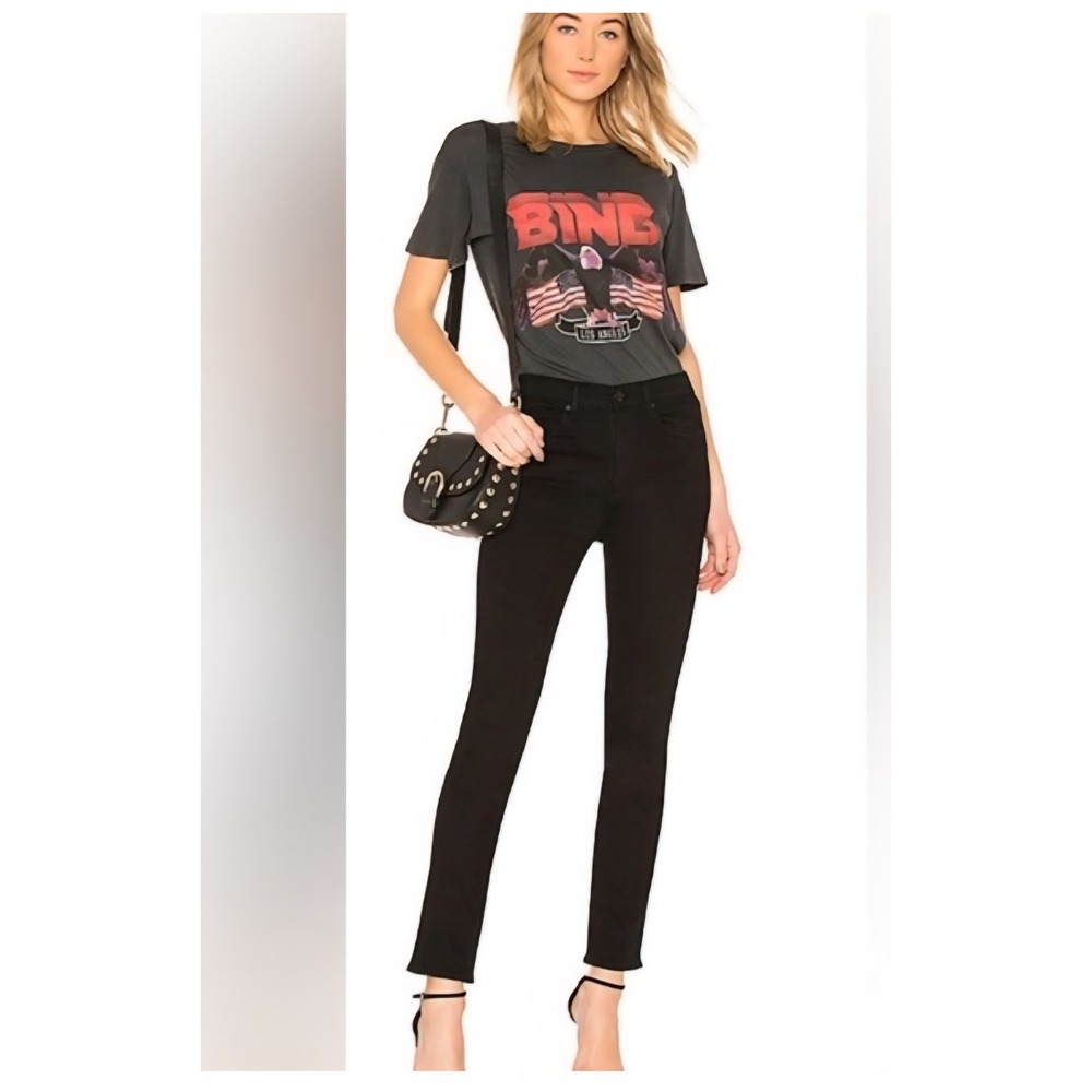 Rag & Bone JEAN Skinny Fit Black Denim Jeans Coal Size 26